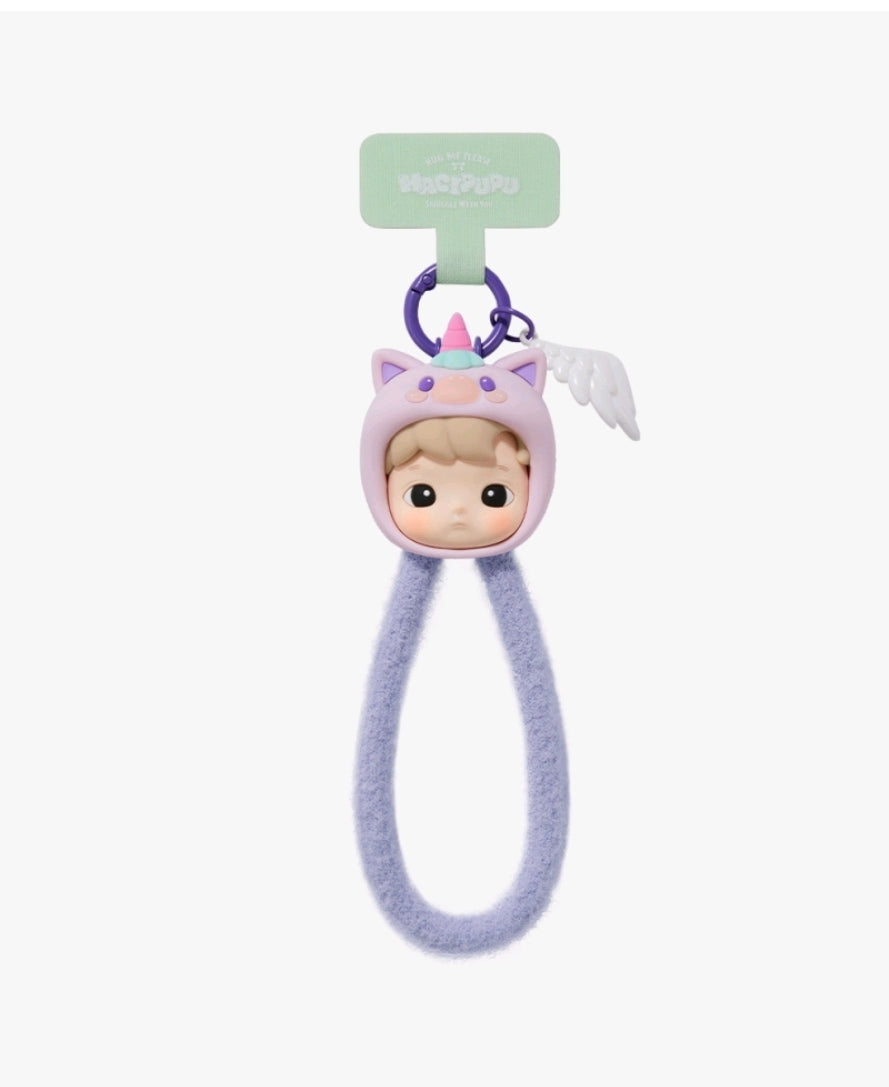 POP MART - HACIPUPU- Snuggle With You - Phone Lanyard Blind Box- Series- AUTHENTIC
