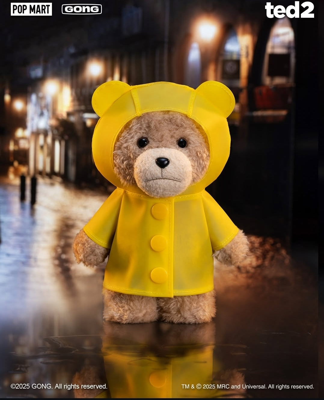 POP MART-TED 2 Action Plush Pendant- AUTHENTIC