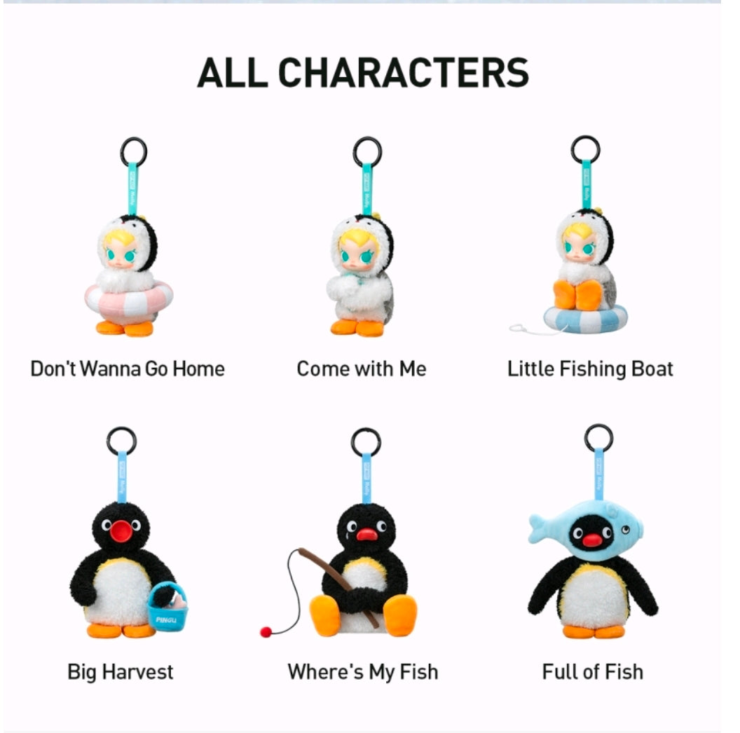 Baby Molly x Pingu - Vinyl Face Pendants- Authentic• Sealed•Verified