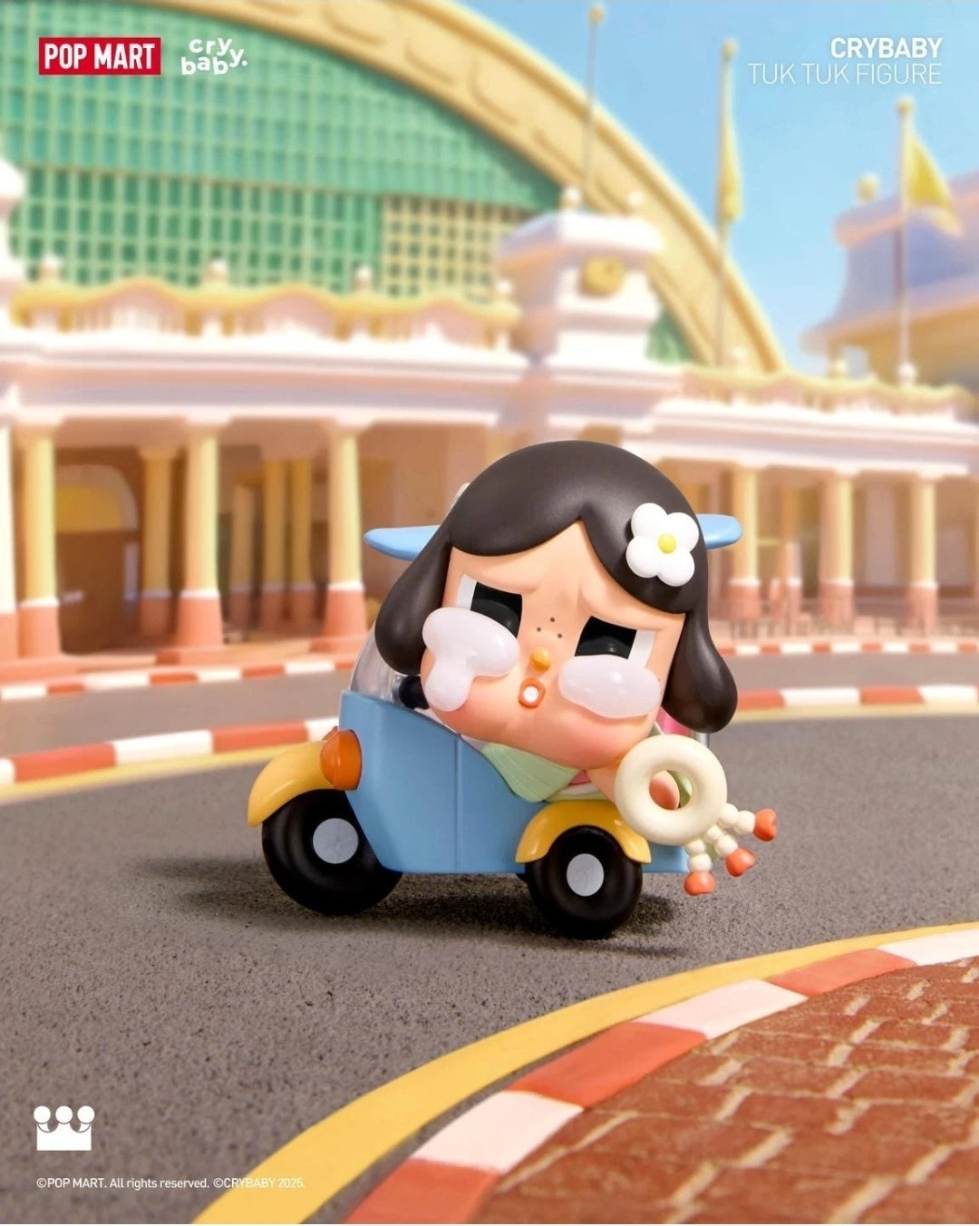 POPMART- CRYBABY- Tuk Tuk Figure ( Thailand Exclusive) AUTHENTIC