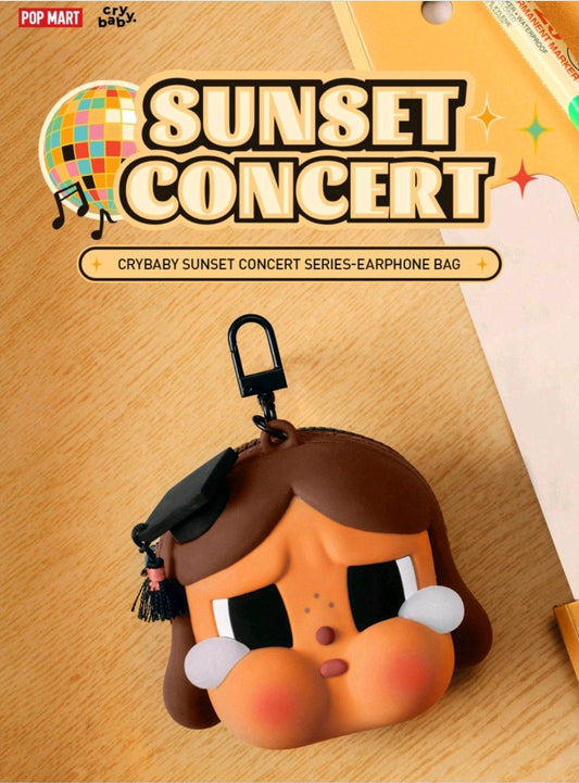 POP MART- CRYBABY- Sunset Series - Earphone Bag- AUTHENTIC