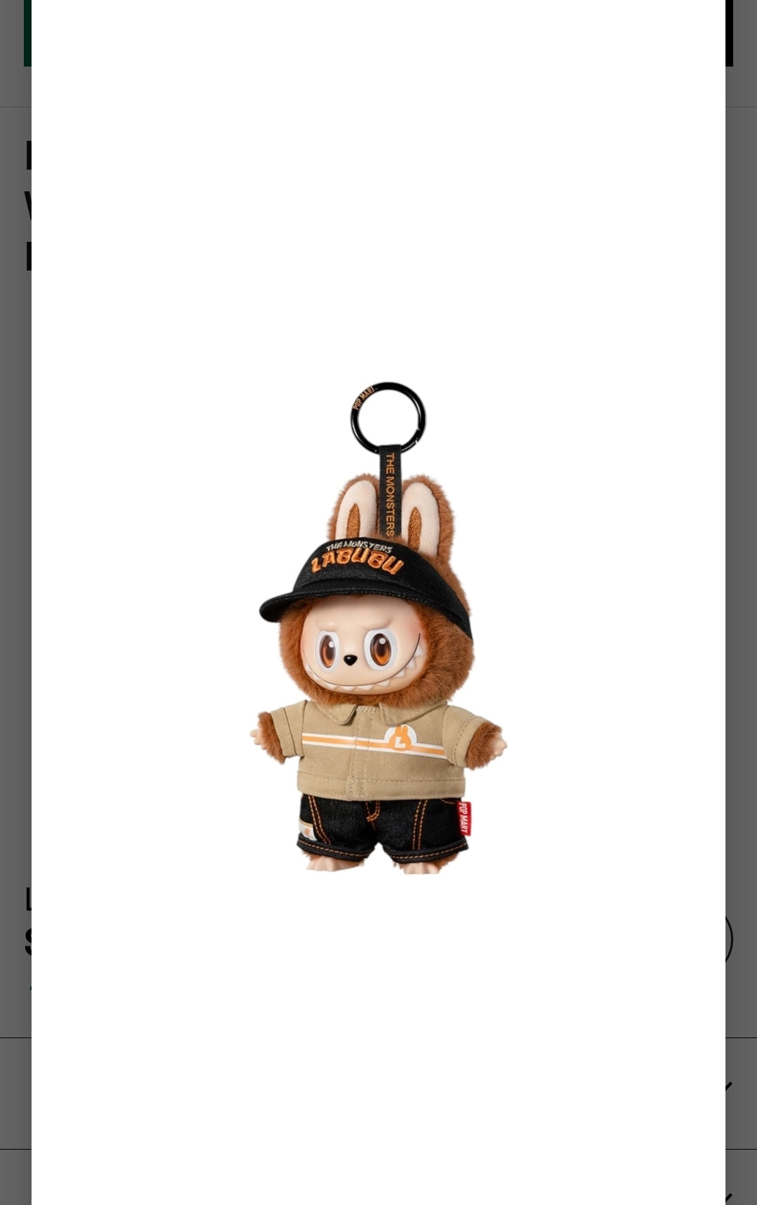 POP MART- THE MONSTERS- WACKY MART- Keychain Pendant- AUTHENTIC