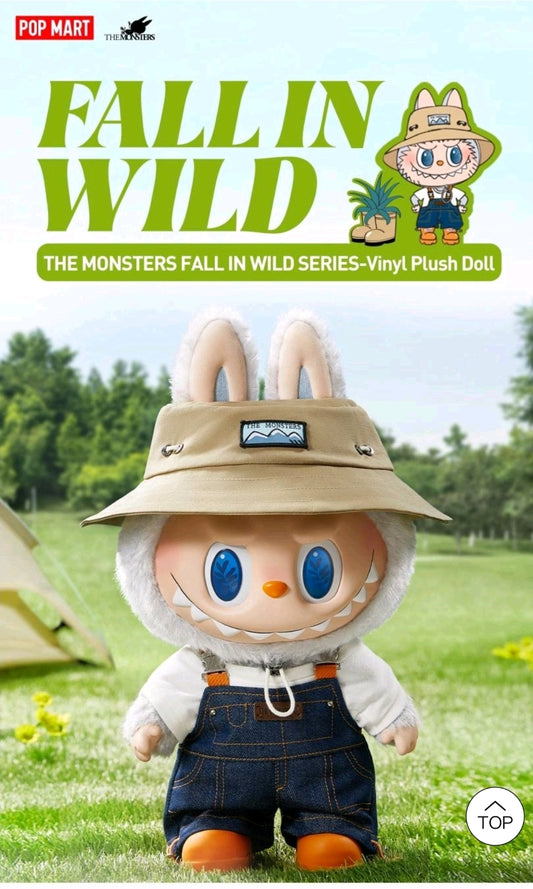 POP MART - THE MONSTERS - FALL IN WILD SERIES- VINYL PLUSH DOLL- AUTHENTIC