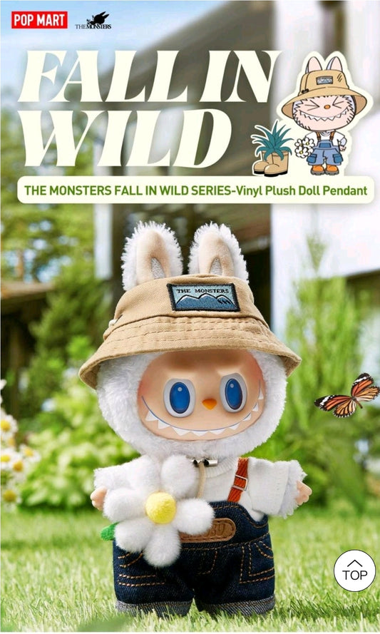 POP MART - THE MONSTERS - FALL IN WILD SERIES- Vinyl Plush Doll Pendant- AUTHENTIC