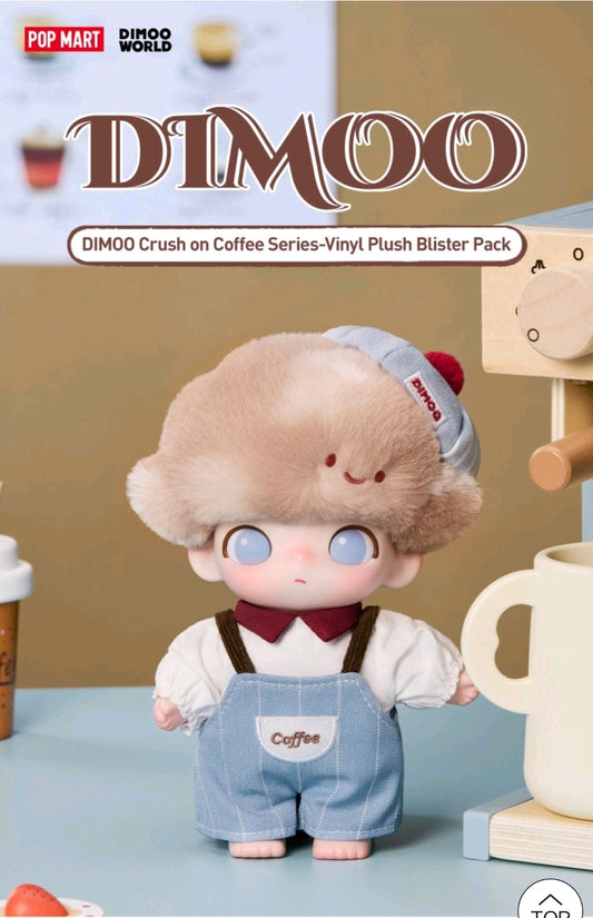 POPMART- DIMOO- Crush On Coffee Series- VInyl Plush Blister Pack- AUTHENTIC